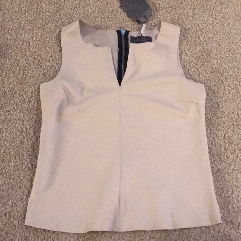 New with tags PJK fitted leather tank
